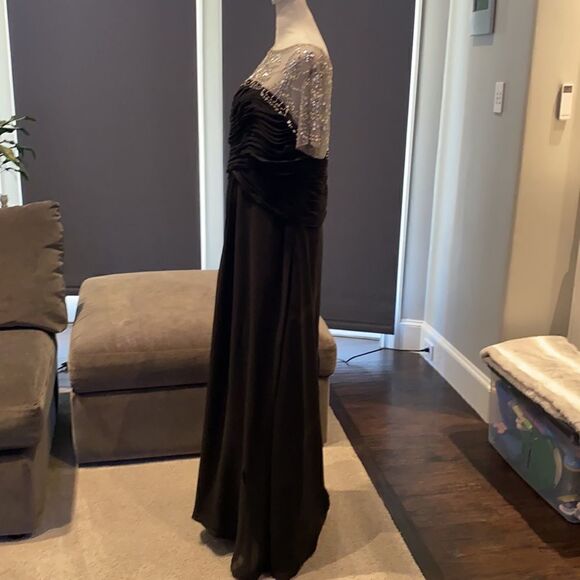 Women’s Black Long Chiffon Dress XL *READ DESCRIPTION** - Picture 4 of 10